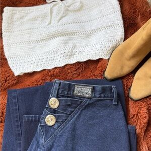 Dark Blue Roughrider Denim Jeans